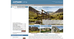 Desktop Screenshot of cottagesonline.co.uk